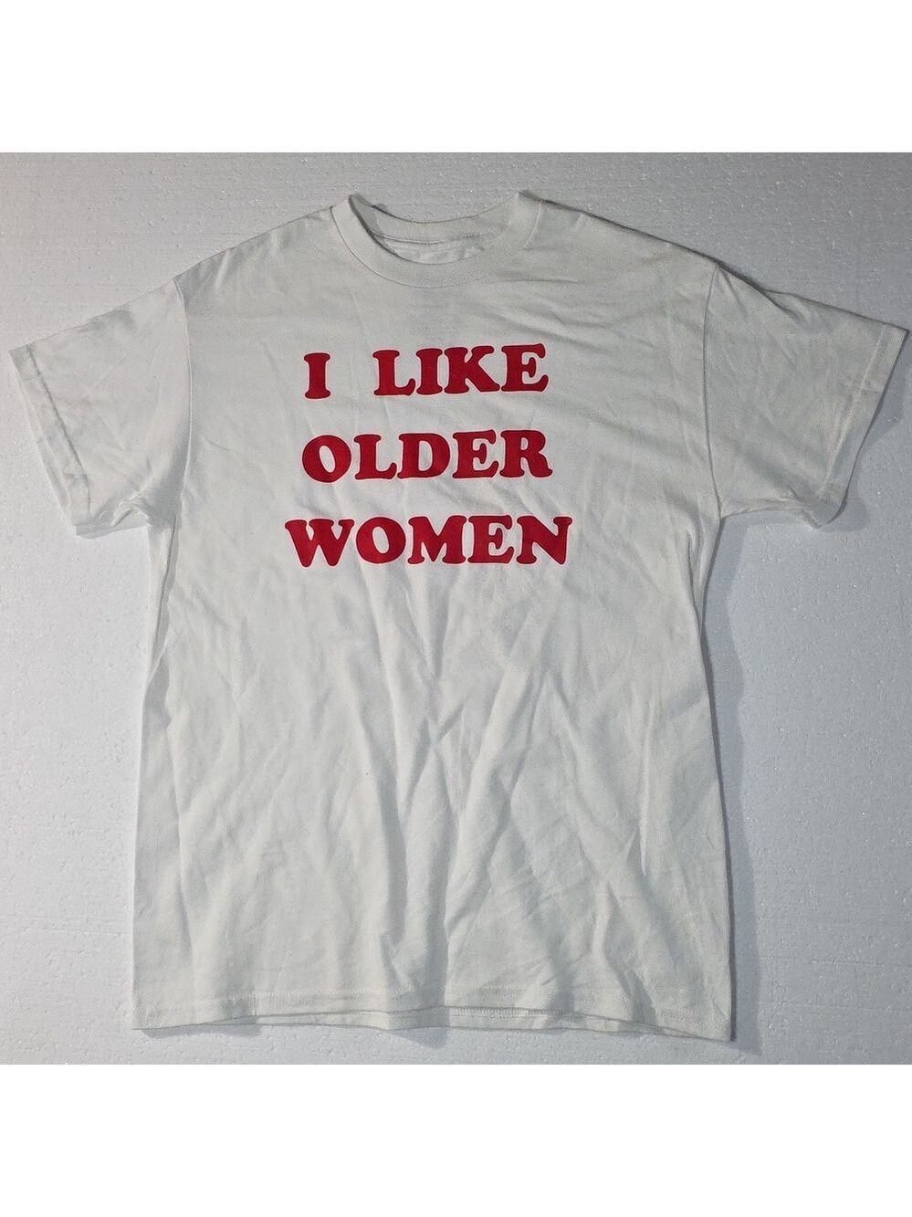 Danny Duncan White T-Shirt with Red Text Size Medium